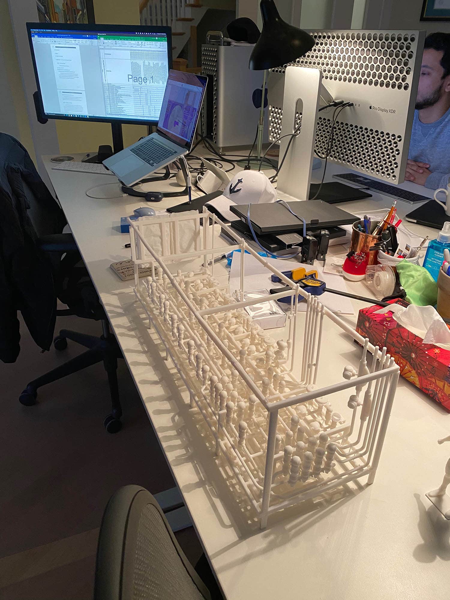 3D Print In Line Blending Cluster