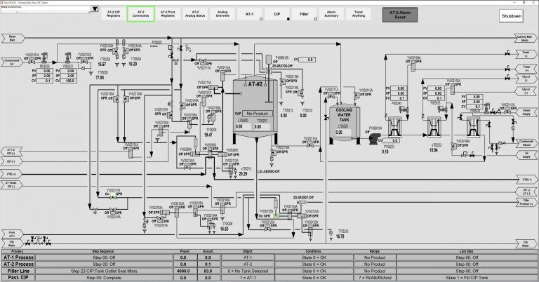 Aseptic Tank Page Screen