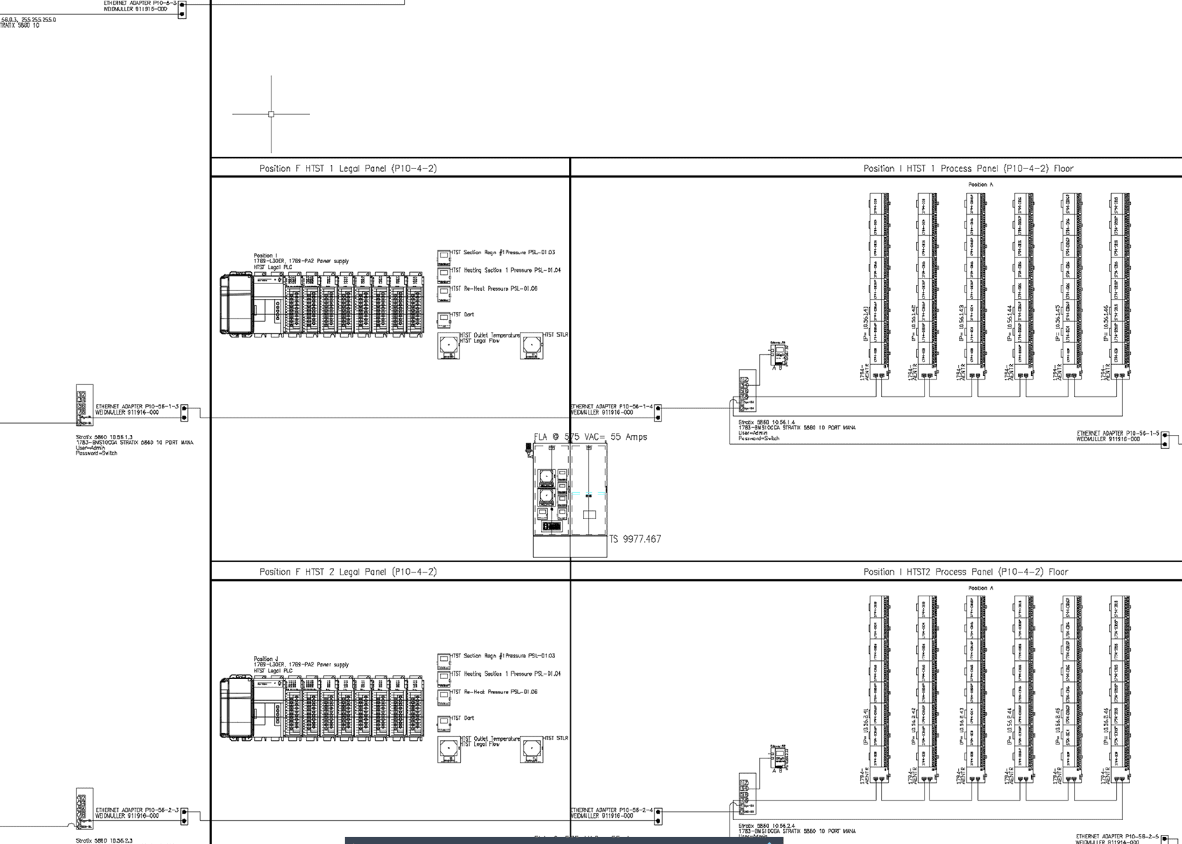Network Drawing with Legal Panels